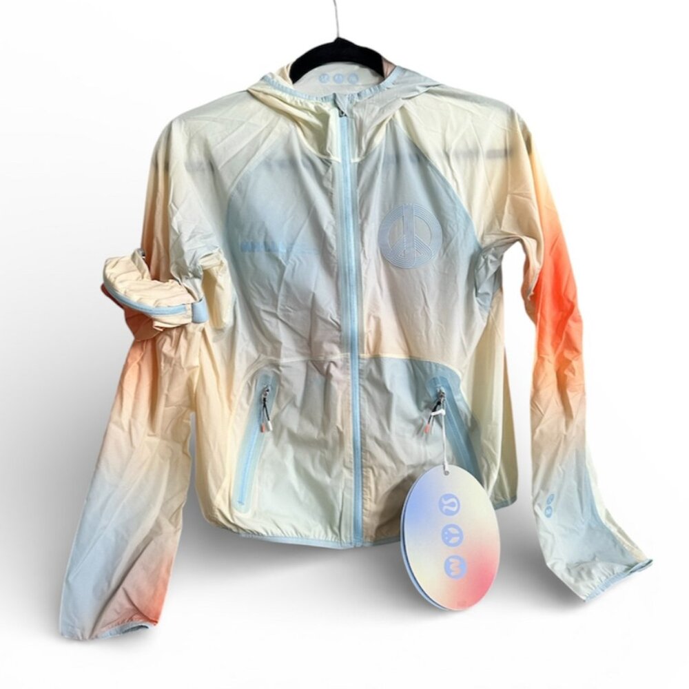 Lululemon x Madhappy Packable Hooded Jacket NWT XS Pastel Gradient Windbreaker